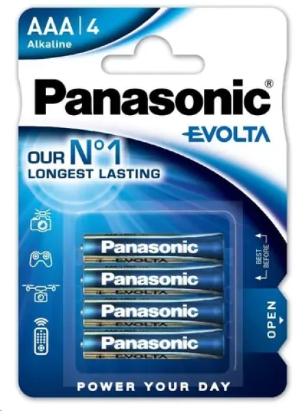 Panasonic Evolta Platinum LR03EGE/4BP / Alkalická baterie / AAA / 1,5V / 4 ks / Blistr (2781,00)