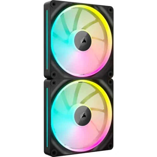 Corsair iCUE LINK LX140 RGB 2ks černá / 140mm / Magnetic Dome Bearing / 2000 RPM / 84.7 CFM / 4-Pin (CO-9051028-WW)