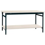 Manuflex LD1113.6011 ESD ESD pracovní stůl UNIDESK s kaučuk deska, rezedově zelená RAL 6011, Šxhxv = 2000 x 800 x 720-73