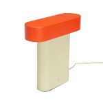 Hübsch Stmívatelná stolní LED lampa Sleek Green/Red, červená barva, kov