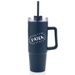 PÁTEK - tmavě modrý cestovní hrnek s průhledným víčkem 900 ml