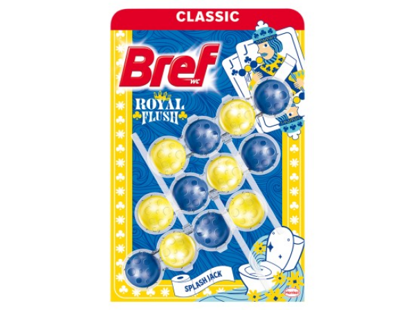 Bref Royal Flush Splash Jack tuhý WC blok 3 x 50g