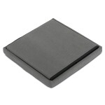 Taburet s úložným prostorem, šedá manšestrová látka