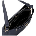 Luxusní dámská koženková kabelka do ruky Candice, tmavě modrá