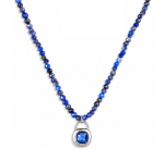 ELENYS Lapis Lazuli | Náhrdelník s pravým přírodním lapis lazuli Délka náhrdelníku: 40+5 cm / max. 45 cm