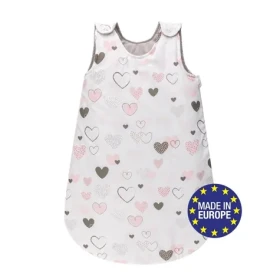 Bomimi Spací pytel 75cm / 3-12m, SRDÍČKA šedá (BO2314GRY034)
