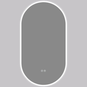CERANO - Koupelnové LED zrcadlo Luno - 40x80 CER-8050BD79942