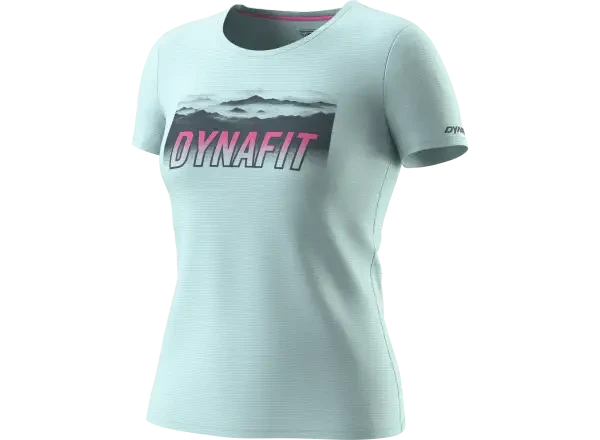 Dynafit Transalper Graphic dámské triko krátký rukáv Cloud Blue vel. S
