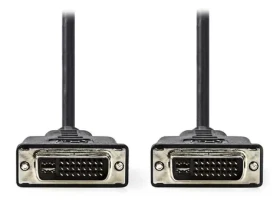Nedis DVI-I propojovací kabel černý / Kabel / 24+5 pin (M) - 24+5 pin (M) / 2 m (CCGP32050BK20)