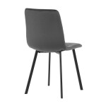 Jídelní židle, šedá, sametová látka, DCL-973 GREY4