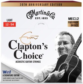 Martin Eric Clapton 20th Anniversary Strings Light