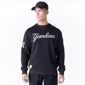 New Era Pánská mikina New York Yankees MLB Tartan Infill Crewneck Sweater Velikost: M