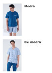 Pánské pyžamo Karelpiu KC8227 Sv. modrá XL