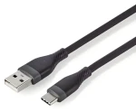Nedis USB-A - USB-C černá / Datový kabel / USB 2.0 / 15 W / 480 Mbps / silikonový / 1,5 m (CCGB60800BK15)