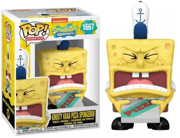 Funko POP! Animation: Krusty Krab Pizza Spongebob (Sponge Bob)
