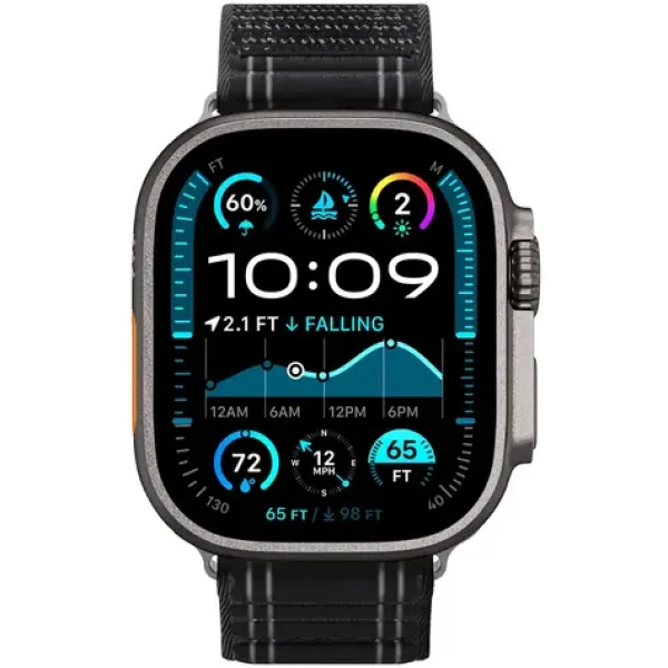 Spigen Fabric Band (hook-and-loop) řemínek pro Apple Watch 49mm/46mm/45mm/44mm černá (AMP10141)