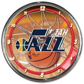 Hodiny Utah Jazz NBA WinCraft Chrome