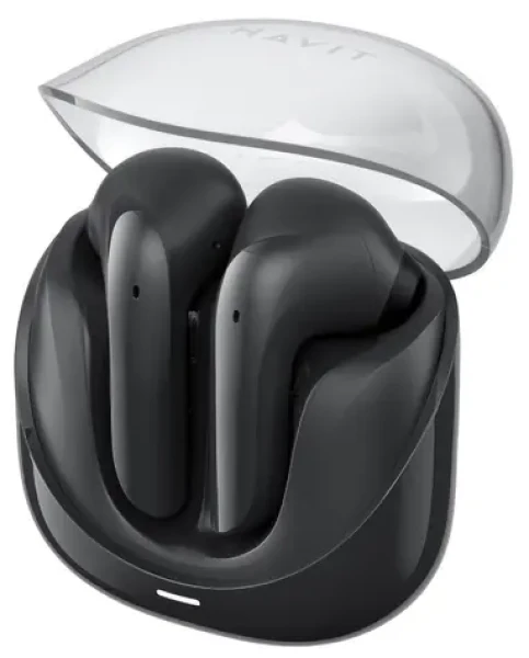 Havit TW974 ModernBuds černá / Bezdrátová sluchátka do uší / mikrofon / Bluetooth / nabíjecí pouzdro / až 4,5 h (TW974(Modern buds))