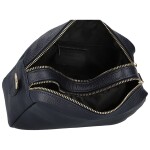 Módní dámská kožená crossbody kabelka Elpida, tmavě modrá