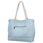 Módní koženkový set kabelek Maricela, světle modrý