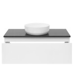 Koupelnová skříňka s krycí deskou SAT B-WAY 99x30x45 cm bílá lesk BWAY100WZ BWAY100WZ
