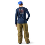 SMARTWOOL Mens Bearly Plaid Active Long Sleeve Gr, Deep Navy (vzorek) velikost: M