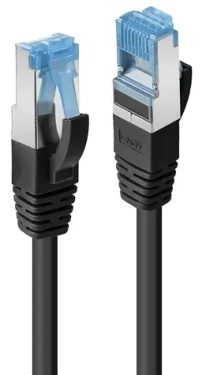 Lindy Cat6A S/FTP 0,3 m černá / Patch kabel / RJ45-RJ45 / PIMF / LSZH (47175)