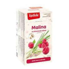 Apotheke Premier Čaj Malina s citronovou trávou a stévií 20 x 2 g