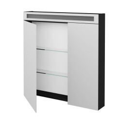 Dřevojas - Dvoudveřová galerka AIR GA2NOE 80 - L03 Antracit vysoký lesk 239404