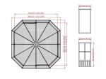 Sojag Charleston 12x12 384x384x281 cm antracit