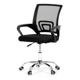 Dětská židle, výškově nastavitelná, černá síťovina, KA-L103 BK