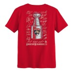 Fanatics Dětské tričko Florida Panthers NHL 2025 Stanley Cup Champions Signature Roster T-Shirt - Red Velikost: Dětské XL (13 - 15 let)