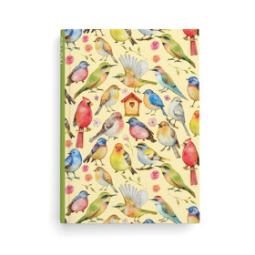 Notes linkovaný A5 lamino Ptáčci