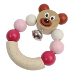 Detoa Chrastítko medvěd růžová / od 6 měsíců (8593547090334)