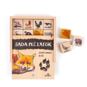 Pečiatky 16 kusov- Stopy zveri SK