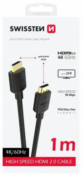 SWISSTEN Kabel HDMI HDMI 4K 60Hz