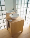 DURAVIT - Bacino Umyvadlo na desku, průměr 42 cm, s přepadem, bílá 0325420000