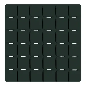 MSV QUADRO sada 5 protiskluzových podložek tmavě zelená / SBS kaučuk / 13 x 13 cm
