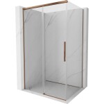 MEXEN/S - Rox sprchový kout posuvný 130 x 85, transparent, růžové zlato 8C2-130-085-60-00