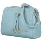 Trendy dámská koženková crossbody MaxFly Maira, světle modrá
