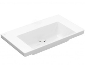 VILLEROY & BOCH - Subway 3.0 Umyvadlo 80x47 cm, bez přepadu, bez otvoru pro baterii, CeramicPlus, Stone White 4A7083RW