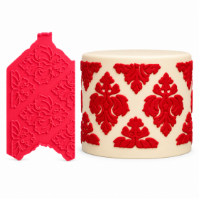 Dortisimo Silikonová forma Cesil přikládací Damask 21 x 10,8 cm