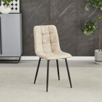 Jídelní židle, béžová, látka vintage, CT-281 CRM3