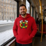 Fanatics Pánská mikina Chicago Blackhawks NHL Primary Logo Graphic Hoodie Velikost: XL