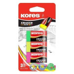Kores Pryž KE30 NEON barevný mix 40 x21 x 10 mm 3 ks