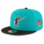 New Era Pánská kšiltovka Miami Marlins MLB Florida Marlins 1997 World Series Cooperstown 59FIFTY Fitted Teal Velikost: 7 5/8