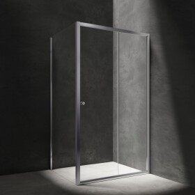 OMNIRES - BRONX sprchový kout s posuvnými dveřmi, 120 x 90 cm chrom / transparent /CRTR/ BR1290CRTR