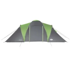 NILS Camp NC6031 Highland zelený / Rodinný stan / pro 6 osob / 180+210+180 x 210 x 200 cm / vodní sloupec: 4000mm (5907695505078)