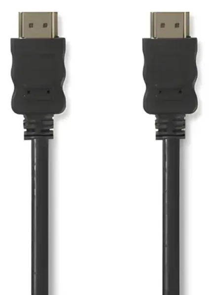 Nedis High Speed HDMI 1 m černá / Kabel HDMI / 4K 30 Hz / ARC / 10,2 Gbps / Ethernet (CVGT34000BK10)