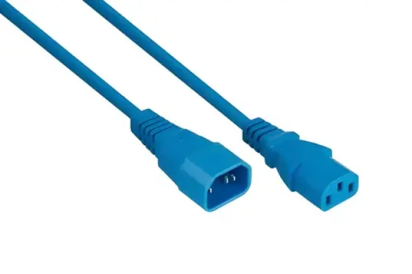 Kabelmeister C14-C13 modrá / Prodlužovací napájecí kabel / 2 m (SK1430-B020)